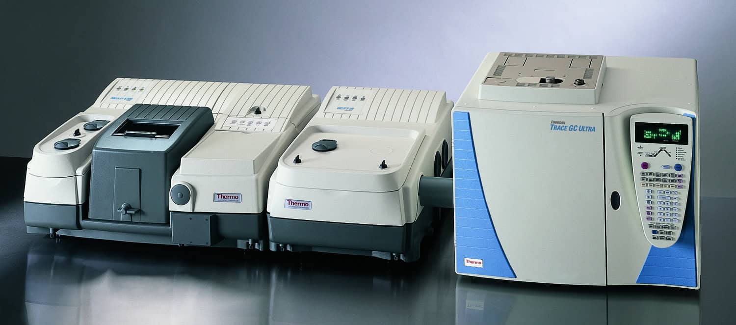 Figure 2: By combining GC and FT-IR, the molecular structure of the components of a mixture can be determined