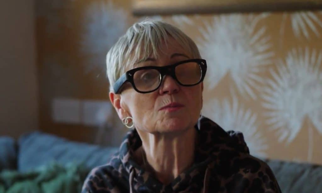 Woman wearing Cross Sense smart specs, winners of the Longitude dementia innovation award.