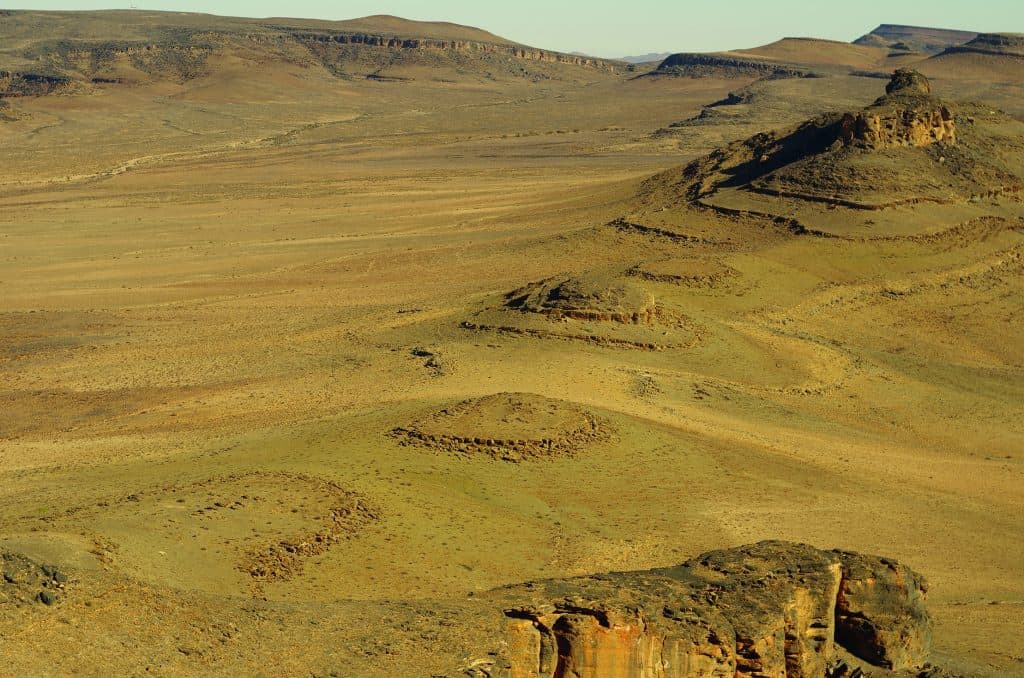 Reef systems rising from the ancient seafloor (Credit Fred Bowyer)